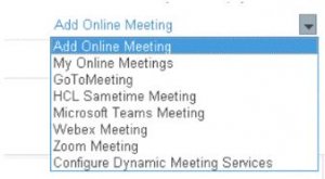 Online Meeting Integration